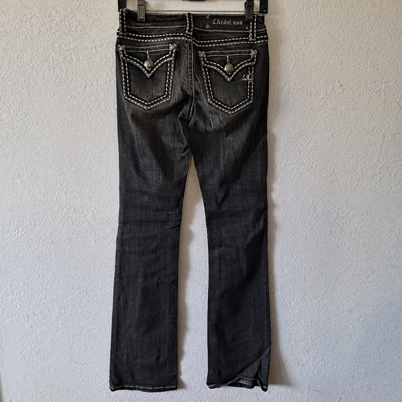 Black L.A. Idol Bootcut Jeans - Picture 4 of 6